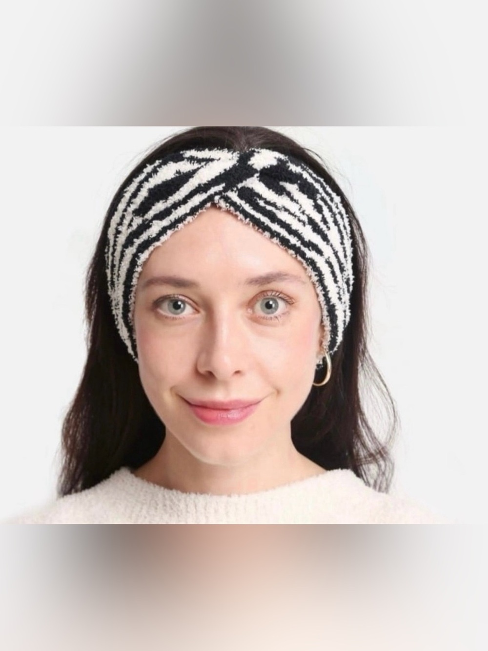 NWT Unbranded Women's Zebra Print Luxury Soft Twist Knot Headband